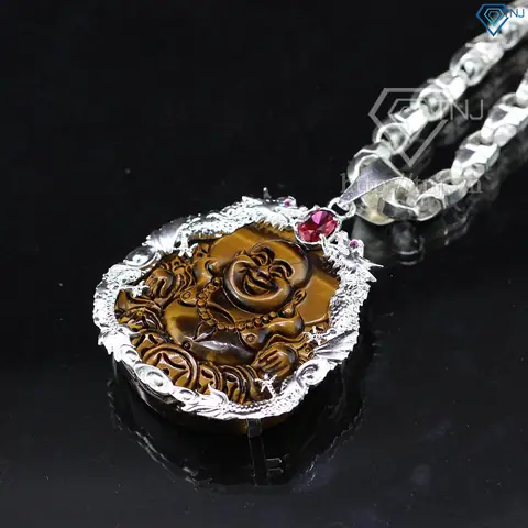 Dây Chuyền Bạc Nam Mặt Phật Di Lặc Được Làm Từ Chất Liệu Bạc Cao Cấp 925