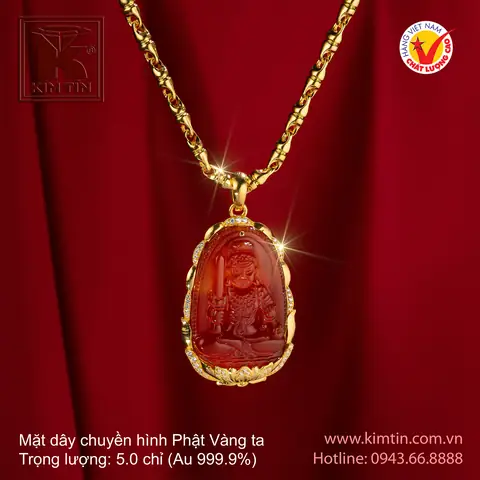 Mặt Dây Chuyền Hình Phật - Vàng 24k 296841