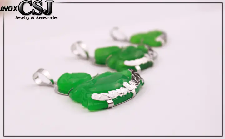 Mặt Dây Chuyền Ông Phật Di Lặc Cẩm Thạch Bọc Inox Đẹp Giá Rẻnhất Hcm Bán Tại Csj – Công Sang Shop