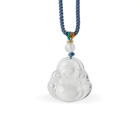 Dây Chuyền Phật Di Lặc Đá Chalcedony (mã Não) - Sunny Gems
