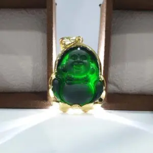 Mặt Dây Chuyền Phật Di Lặc Đá Ruby