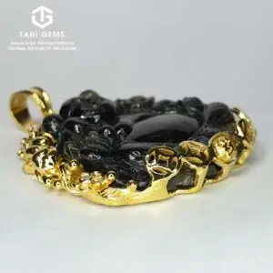 Mặt Dây Chuyền Phật Di Lặc Đá Ruby