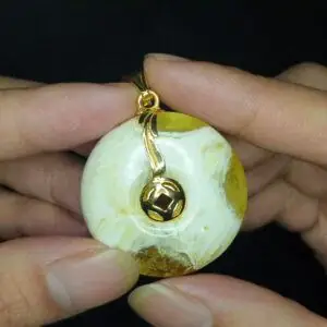 Mặt Dây Chuyền Phật Di Lặc Đá Sapphire