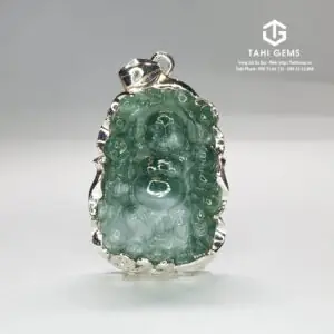 Mặt Dây Chuyền Phật Di Lặc Đá Sapphire