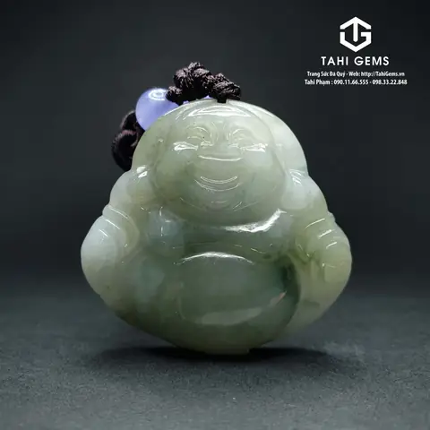 Mặt Dây Chuyền Phật Di Lặc Đá Sapphire