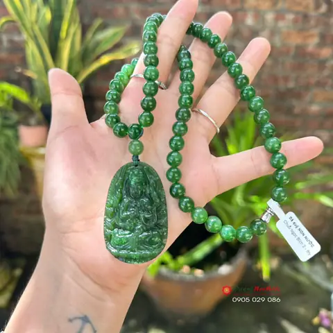 Dây Chuyền Phật Thiên Thủ Thiên Nhãn Ngọc Bích - Đá Quý Non ...