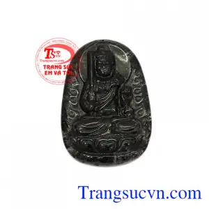 Mặt Phật Tuổi Dậu Thạch Anh Tóc Đen