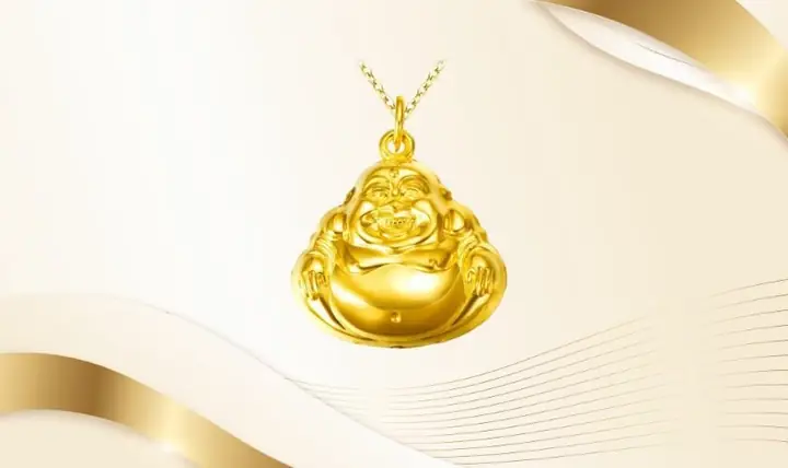Dây Chuyền Vàng Phật Di Lặc Vàng 24k