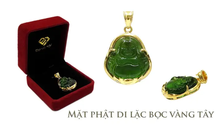 Mặt Phật Di Lặc Bọc Vàng Tây