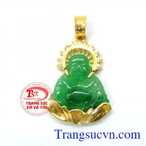 Mặt Phật Di Lặc Bọc Vàng Sang Trọng