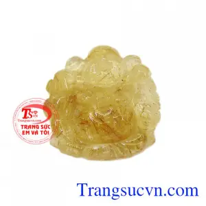 Phật Di Lặc Thạch Anh Tóc Vàng Hoan Hỉ