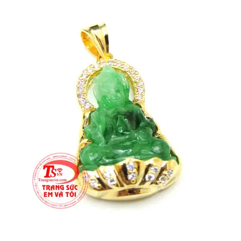 Mặt Phật Quan Âm Ngọc Đeo Cổ
