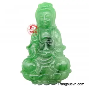 Mặt Phật Quan Âm Cẩm Thạch