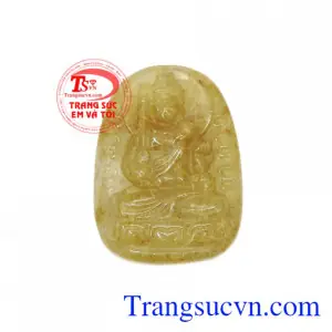 Mặt Phật Tuổi Dậu Thạch Anh Tóc Vàng