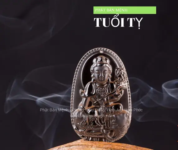 =>mặt Dây Khói Phật Bản Mệnh Cao Cấp Tuổi Tỵ