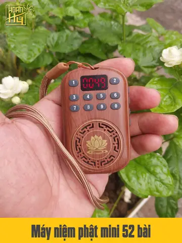 Máy Niệm Phật Mini Hoa Sen 52 Bài