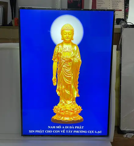 Khung Tranh Đèn Phật Giáo