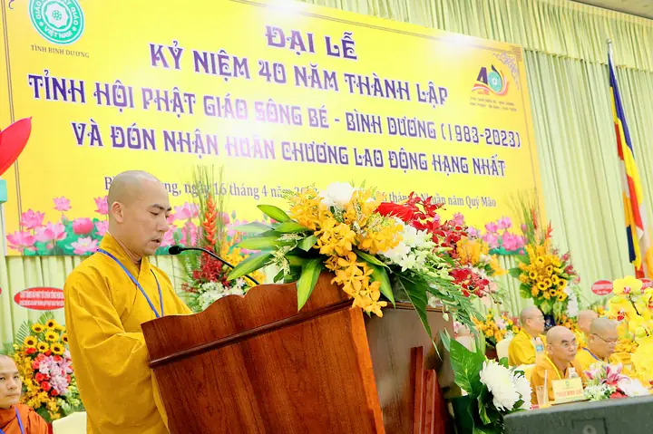 Giáo Hội Phật Giáo Việt Nam Tỉnh Bình Dương Trọng Thể Tổ Chức Lễ Kỷ Niệm 40 Năm Thành Lập Tỉnh Hội Phật Giáo Sông Bé - Bình Dương