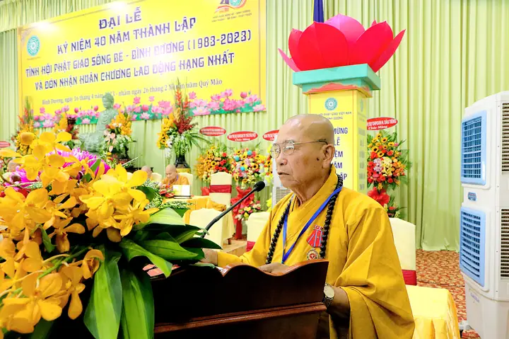 Giáo Hội Phật Giáo Việt Nam Tỉnh Bình Dương Trọng Thể Tổ Chức Lễ Kỷ Niệm 40 Năm Thành Lập Tỉnh Hội Phật Giáo Sông Bé - Bình Dương
