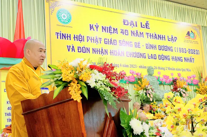 Giáo Hội Phật Giáo Việt Nam Tỉnh Bình Dương Trọng Thể Tổ Chức Lễ Kỷ Niệm 40 Năm Thành Lập Tỉnh Hội Phật Giáo Sông Bé - Bình Dương