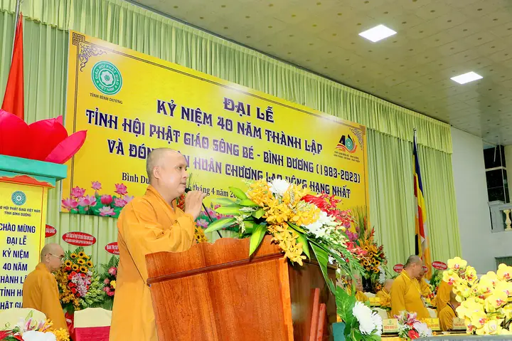 Giáo Hội Phật Giáo Việt Nam Tỉnh Bình Dương Trọng Thể Tổ Chức Lễ Kỷ Niệm 40 Năm Thành Lập Tỉnh Hội Phật Giáo Sông Bé - Bình Dương