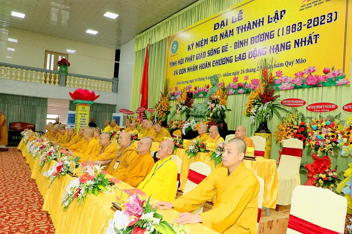 Giáo Hội Phật Giáo Việt Nam Tỉnh Bình Dương Trọng Thể Tổ Chức Lễ Kỷ Niệm 40 Năm Thành Lập Tỉnh Hội Phật Giáo Sông Bé - Bình Dương