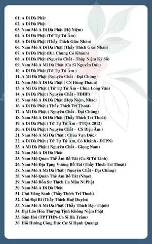 Nghe Tụng Kinh Niệm Phật A Di Đà