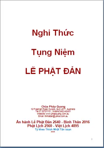 Nghi Thức Tụng Kinh Lễ Phật Đản: Hướng Dẫn Chi Tiết Cho Cả Nhà