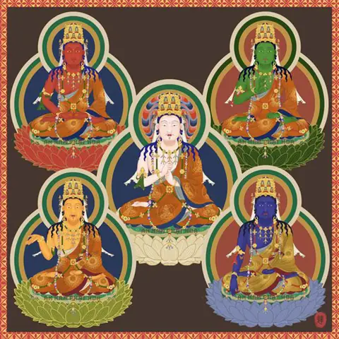 Ngũ Phương Phật Là Gì? Khám Phá Năm Vị Phật Tối Thượng Trong Mật Tông