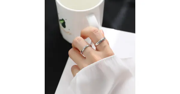 Nhẫn Bạc Khắc Thần Chú Om Mani Padme Hum