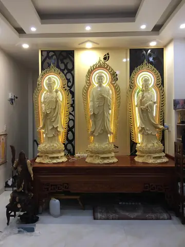 Tượng Phật Theo Bộ: Tây Phương Tam Thánh