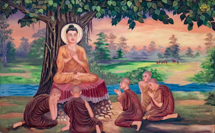 Nhân Duyên Đức Phật Chuyển Pháp Luân Lần Đầu Tiên Tại Vườn Lộc Uyển