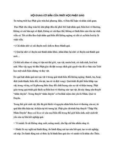 Nội Dung Cơ Bản Của Triết Học Phật Giáo: Nên Tìm Hiểu ...