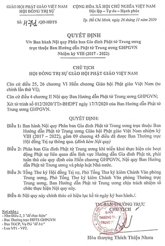 Nội Quy Gia Đình Phật Tử