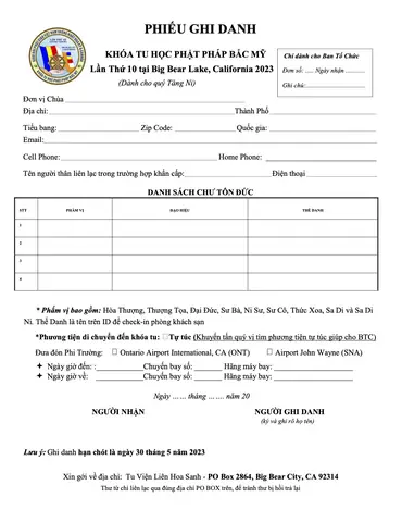 Phiếughidanh Tăng Ni