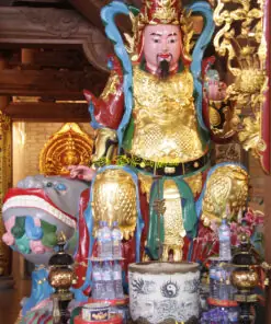 Tượng Hộ Pháp Khuyến Thiện Ngồi Sư Tử