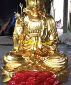 Tượng Phật Bà Quan Âm Ngồi Đài Sen