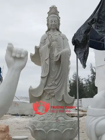 Tượng Đá Quan Âm Bồ Tát Cứu Khổ Cứu Nạn - 0007