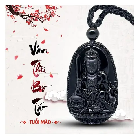 Phật Bản Mệnh Đá Obsidian