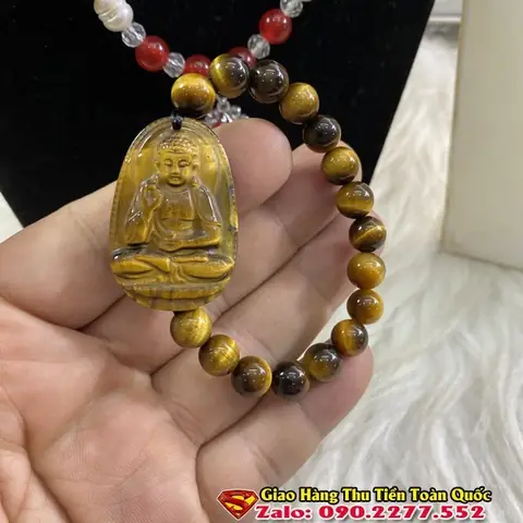 Vòng Tay Phong Thủy Phật Bản Mệnh Tuổi Quý Hợi 1983đá Thạch Anh Mắt Hổ: Món Quà Tuyệt Vời Mang Đến May Mắn, Tài Lộc