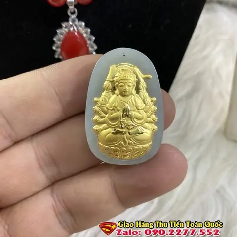 Phật Bản Mệnh Tuổi Nhâm Tý 1972phật Thiên Thủ Thiên Nhãn Đá Cẩm Thạch Mạ Vàng Cho – Món Quà Ý Nghĩa Mang Đến May Mắn Và Bình An