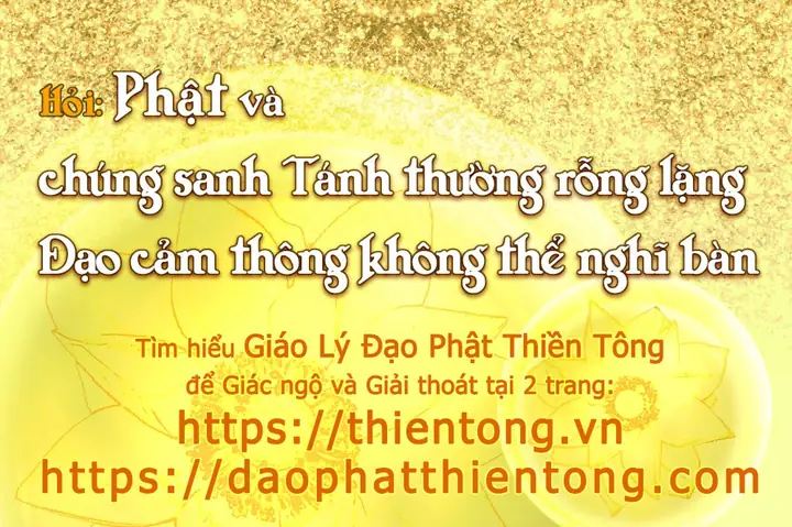 Phật Và Chúng Sanh Tánh Thường Rỗng Lặng, Đạo Cảm ...