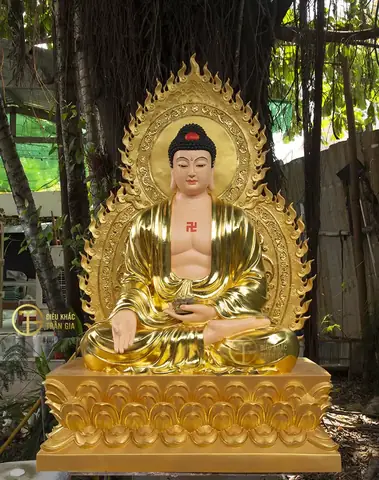 Mời Quý Phật Tử Hoan Hỷ Ngắm Nhìn Hình Ảnh Những Mẫu Tượng Phật A Di Đà Đẹp Do Cơ Sở Điêu Khắc Tượng Phật Trần Gia Tôn Tạo: