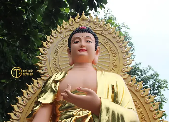 Mời Quý Phật Tử Hoan Hỷ Ngắm Nhìn Hình Ảnh Những Mẫu Tượng Phật A Di Đà Đẹp Do Cơ Sở Điêu Khắc Tượng Phật Trần Gia Tôn Tạo: