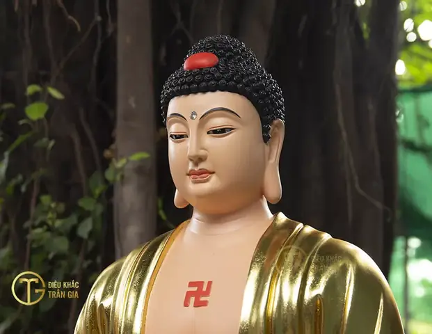 Mời Quý Phật Tử Hoan Hỷ Ngắm Nhìn Hình Ảnh Những Mẫu Tượng Phật A Di Đà Đẹp Do Cơ Sở Điêu Khắc Tượng Phật Trần Gia Tôn Tạo: