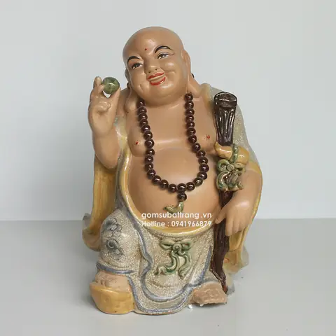 Ý Nghĩa Tượng Phật Di Lặc Bằng Sứ Cầm Gậy Như Ý