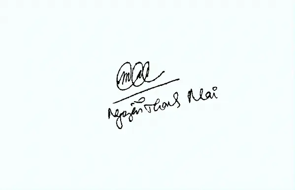 Chữ Ký Tên Mai Theo Phong Cách Cổ Điển (formal/kín Đáo)