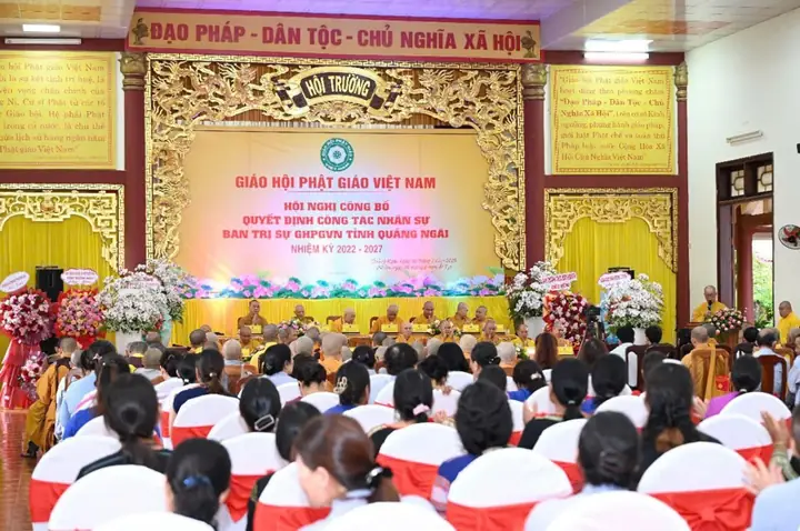 Quảng Ngãi: Hội Nghị Công Bố Và Trao Quyết Định Nhân Sự Ban Trị Sự Ghpgvn Tỉnh Nhiệm Kỳ 2022–2027