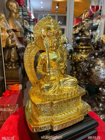 Tượng Hư Không Tạng Bồ Tát Dát Vàng 24k