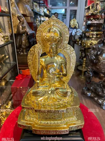 Tượng Hư Không Tạng Bồ Tát Dát Vàng 24k